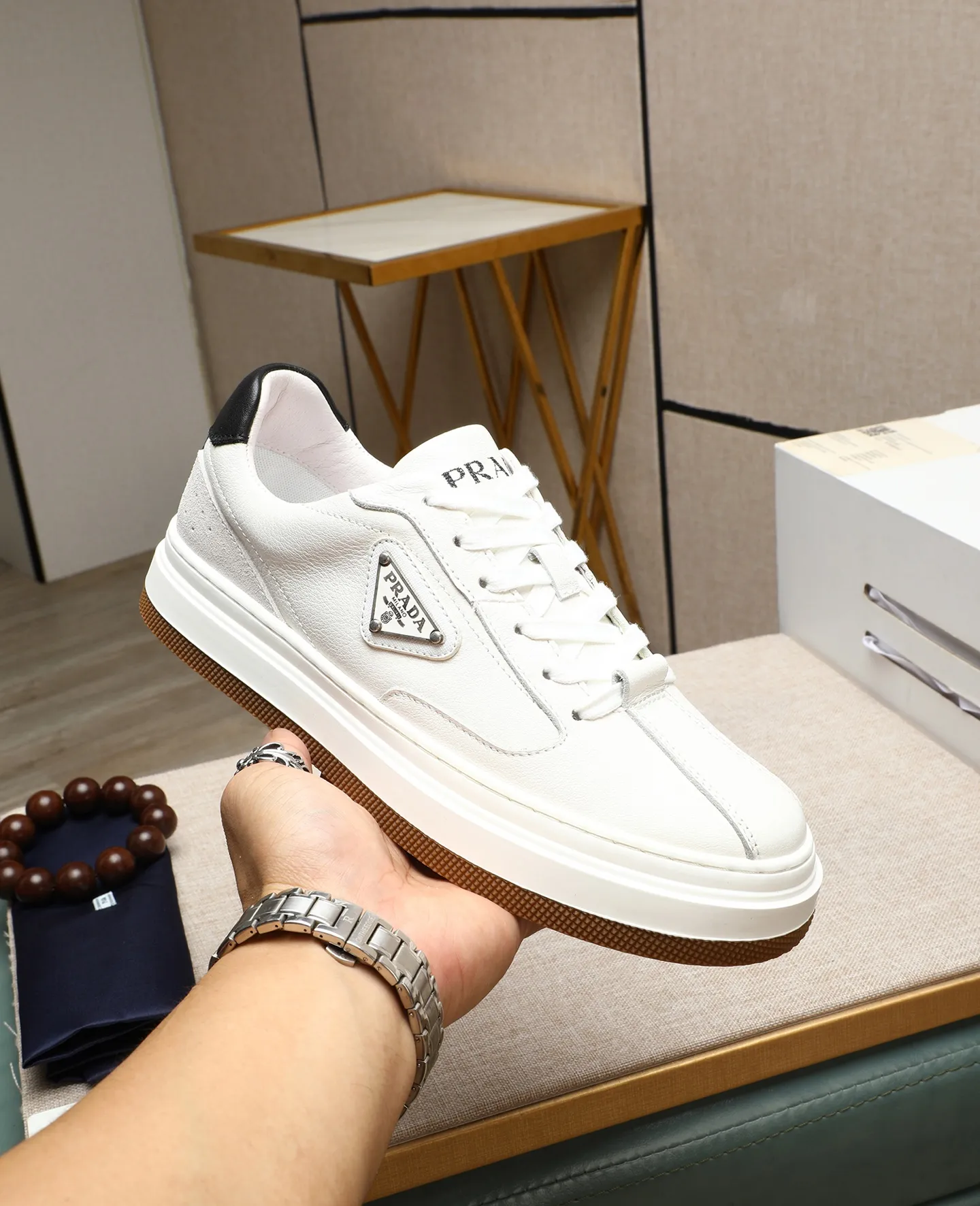 Men's shoes 💰440 🌹🌹[PRADA—Prada] 2025 latest model 🙈original replica! 👟👟👟Available here. The workmanship is top-notch. The upper is made from Italy. 🇮🇹Imported first-layer cowhide. ❗️Breathable genuine leather lining @Suitable for travel. The original version has an enlarged engraved sole, making it suitable for all kinds of travels, showing low-key luxury. Let quality speak for itself. Color: Size: 38-45